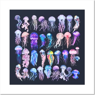 Jellyfish Pattern Posters and Art